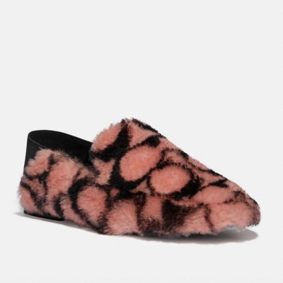 Coach Holly Signature Shearling Loafers Slippers